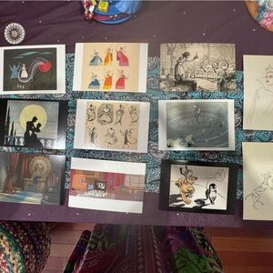 12 Pk Bundle Disney Blue And Gold Art Collection "The Golden Ages" (1937-1961)